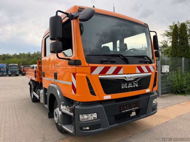 Tipper truck MAN TGL 12.250 Meiller/DoKa 6Sitze/2xAHK/Klima/EURO6