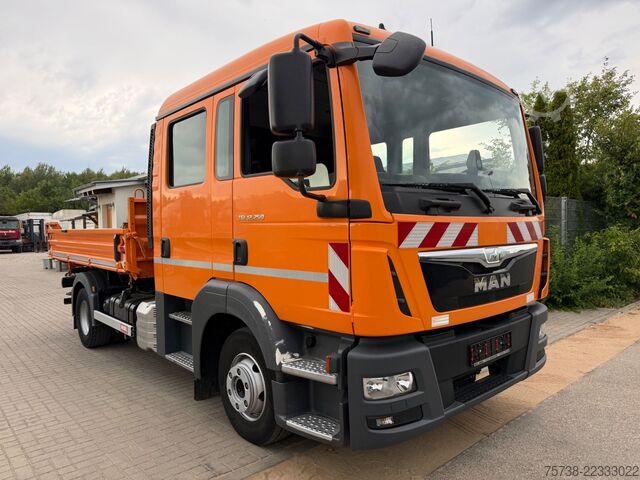 Tipper truck MAN TGL 12.250 Meiller/DoKa 6Sitze/2xAHK/Klima/EURO6