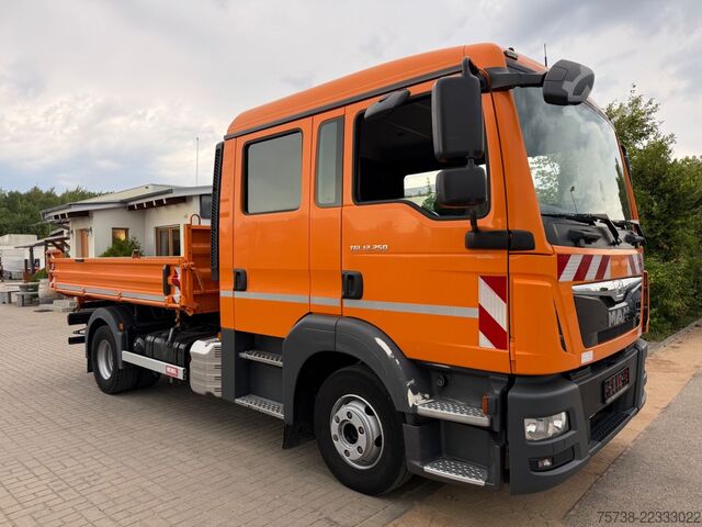 Tipper truck MAN TGL 12.250 Meiller/DoKa 6Sitze/2xAHK/Klima/EURO6