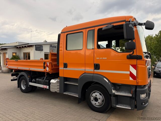 Tipper truck MAN TGL 12.250 Meiller/DoKa 6Sitze/2xAHK/Klima/EURO6