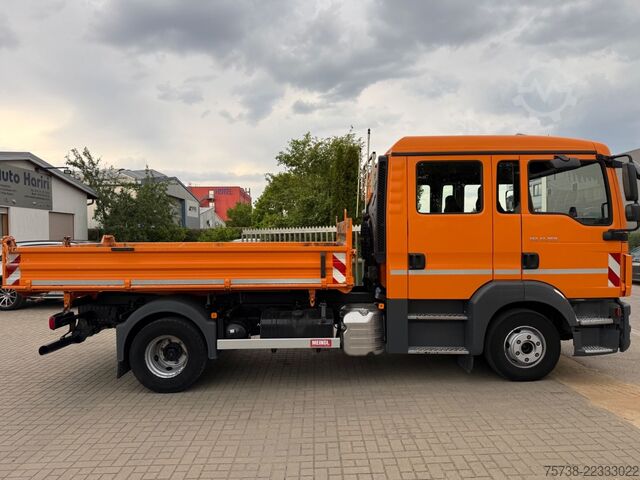 Tipper truck MAN TGL 12.250 Meiller/DoKa 6Sitze/2xAHK/Klima/EURO6