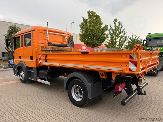 Tipper truck MAN TGL 12.250 Meiller/DoKa 6Sitze/2xAHK/Klima/EURO6