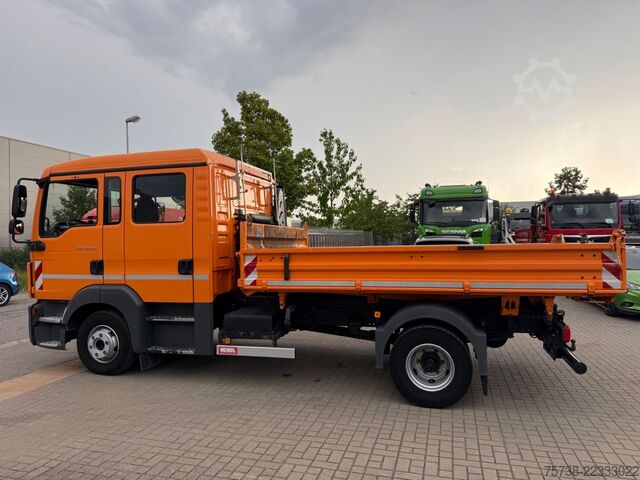 Tipper truck MAN TGL 12.250 Meiller/DoKa 6Sitze/2xAHK/Klima/EURO6