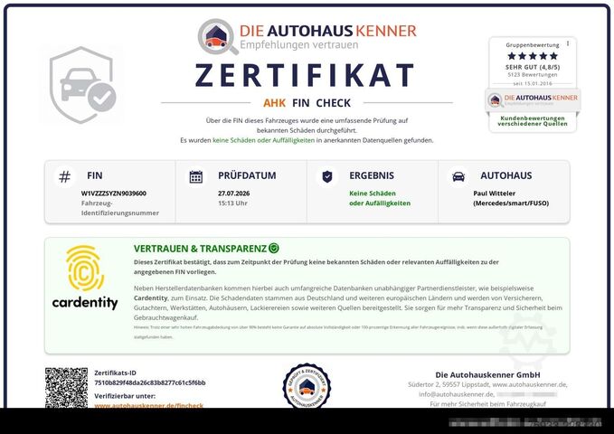 High top van VOLKSWAGEN VW Crafter Kasten Klima/Kamera/AHK