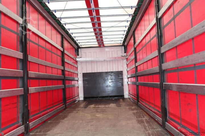Open semitrailer with tarp Krone Plane Edscha Liftachse  LBW NUR Miete-Rent