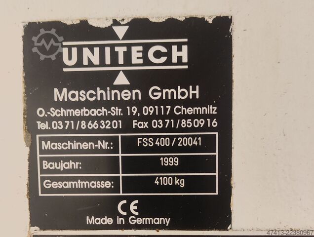 Milling machine UNITECH FSS 400 Siemens S7 UNITECH FSS 400