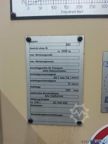 Four Column Press - Hydraulic DUNKES 200 T Doppelständerpresse