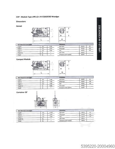 Gasmotor MAN UPB -L-W-E3262E302 Woodgas