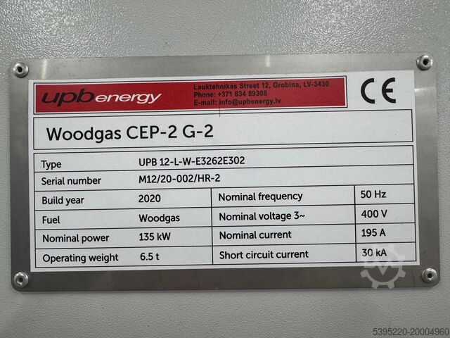 Gasmotor MAN UPB -L-W-E3262E302 Woodgas