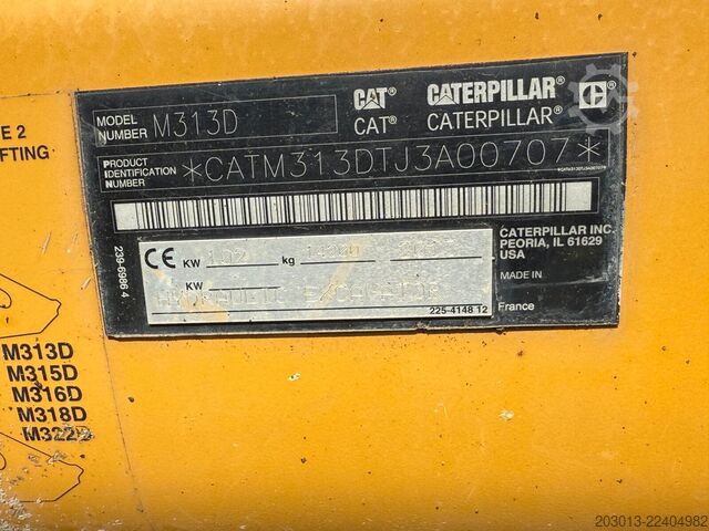 Mobilbagger CATERPILLAR M313D Mobilbagger 14,2 Tonnen