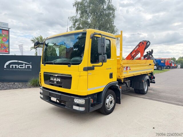 Dreiseitenkipper MAN TGM 8.180 Kipper KRAN Greifer