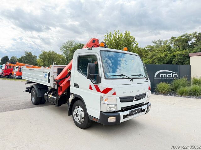 Transporter mit Kipper FUSO Canter 7C15 Kipper KRAN Palfinger AHK  3to