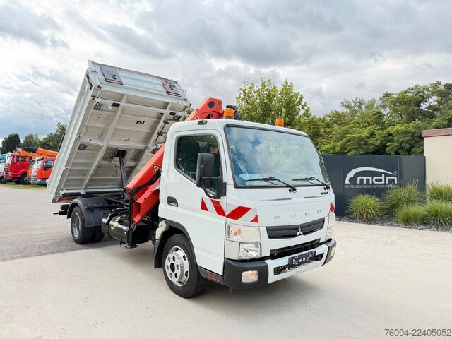 Transporter mit Kipper FUSO Canter 7C15 Kipper KRAN Palfinger AHK  3to