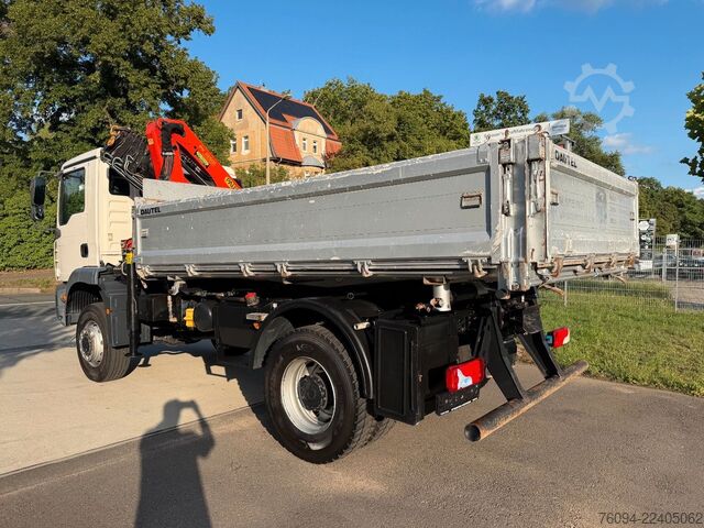 Autokran MAN TGM 18.330 4x4 Kipper KRAN 17m FUNK AHK