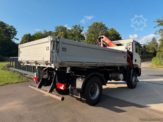 Autokran MAN TGM 18.330 4x4 Kipper KRAN 17m FUNK AHK