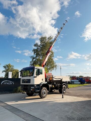 Dreiseitenkipper LKW MAN TGM 18.330 4x4 Kipper KRAN 17m FUNK AHK