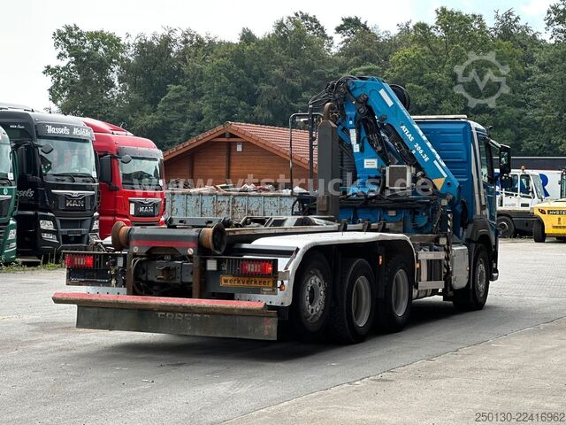 Roll-off tipper truck VOLVO FM 410 8x4 BL Tridem VDL & ATLAS 206.3E LK *10 m