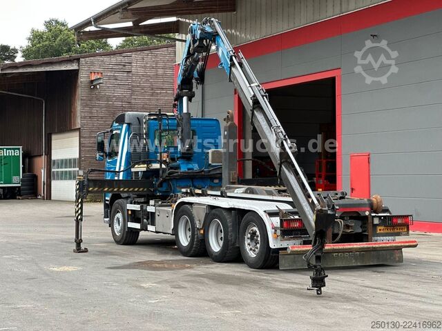 Roll-off tipper truck VOLVO FM 410 8x4 BL Tridem VDL & ATLAS 206.3E LK *10 m