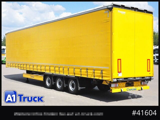 Open semitrailer with tarp KRONE Mega, VDI 2700, Code XL, RSAB, Ice Protect.