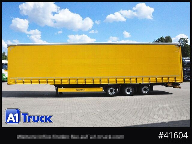 Open semitrailer with tarp KRONE Mega, VDI 2700, Code XL, RSAB, Ice Protect.