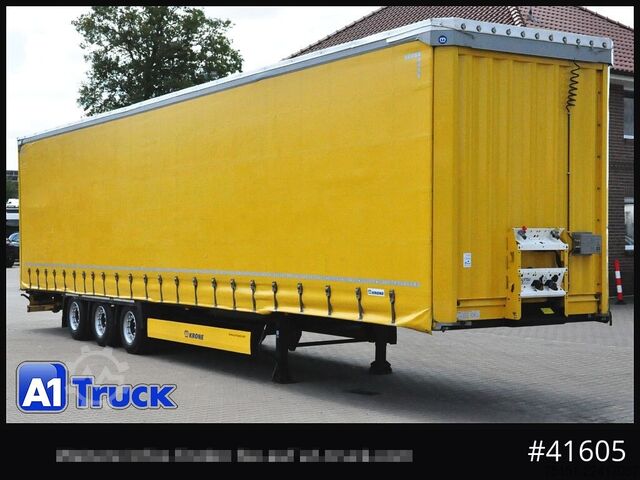 Open semitrailer with tarp KRONE Mega, VDI 2700, Code XL, RSAB, Ice Protect.