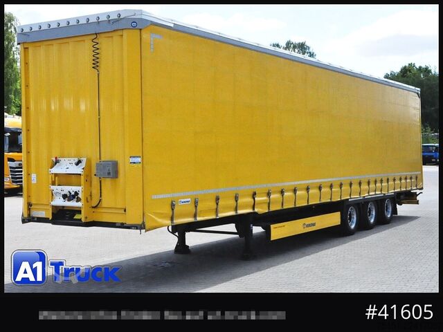 Open semitrailer with tarp KRONE Mega, VDI 2700, Code XL, RSAB, Ice Protect.