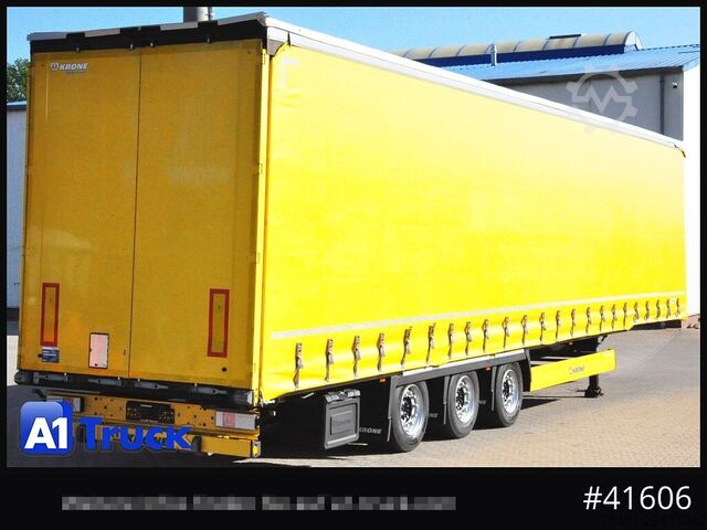Open semitrailer with tarp KRONE Mega, VDI 2700, Code XL, RSAB, Ice Protect.