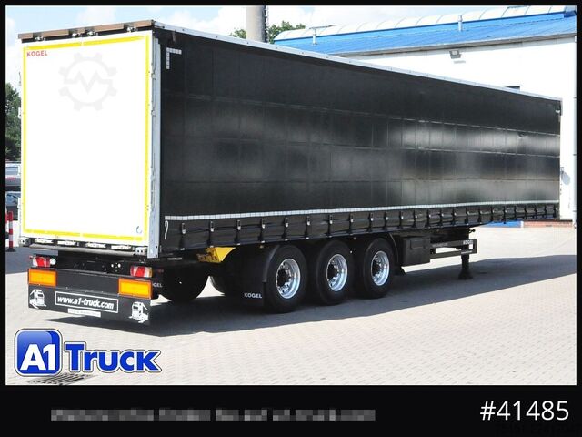 Open semitrailer with tarp KOEGEL S 24 Tautliner, Alufelgen, neue Plane, VDI 2700