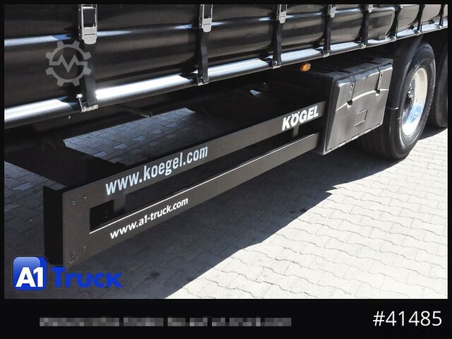 Open semitrailer with tarp KOEGEL S 24 Tautliner, Alufelgen, neue Plane, VDI 2700