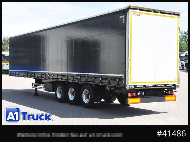 Open semitrailer with tarp KOEGEL S 24 Tautliner, Alufelgen, neue Plane, VDI 2700