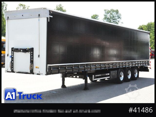 Open semitrailer with tarp KOEGEL S 24 Tautliner, Alufelgen, neue Plane, VDI 2700