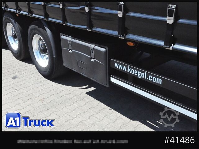 Open semitrailer with tarp KOEGEL S 24 Tautliner, Alufelgen, neue Plane, VDI 2700