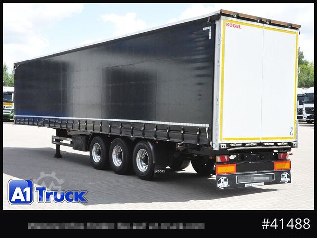 Open semitrailer with tarp KOEGEL S 24 Tautliner, Alufelgen, neue Plane, VDI 2700