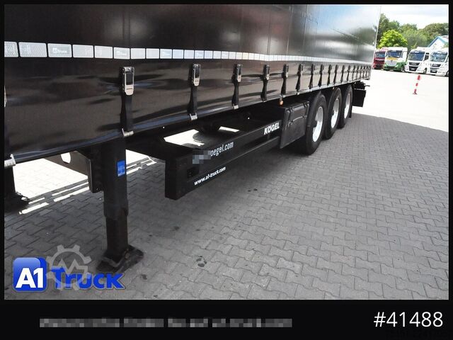 Open semitrailer with tarp KOEGEL S 24 Tautliner, Alufelgen, neue Plane, VDI 2700