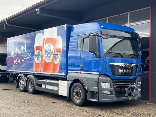LKW mit Getränkeaufbau MAN TGX 26.500 XLX 6x2 Lift Klima LBW AbstTempom AHK