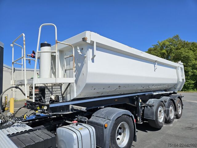 Tipper semitrailer CARNEHL CHKS/HH Stahlrundmulde / Gesteinsmulde