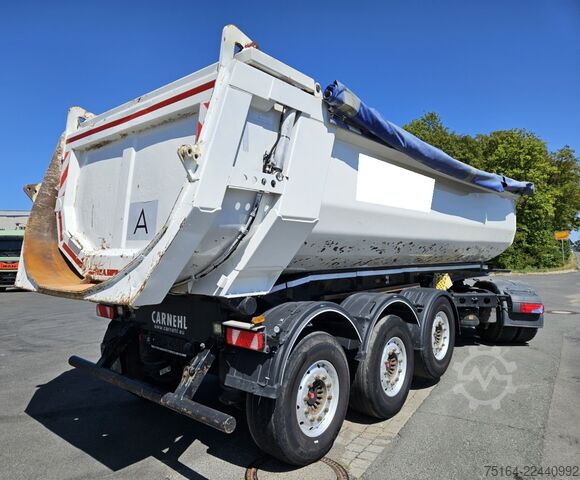 Tipper semitrailer CARNEHL CHKS/HH Stahlrundmulde / Gesteinsmulde