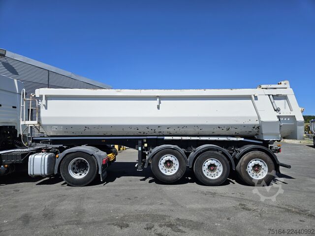 Tipper semitrailer CARNEHL CHKS/HH Stahlrundmulde / Gesteinsmulde