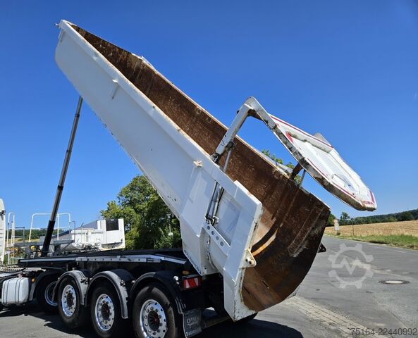 Tipper semitrailer CARNEHL CHKS/HH Stahlrundmulde / Gesteinsmulde