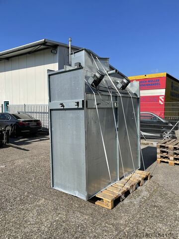 Farbnebelabsaugwand mit Spritzgerät unbekannt 