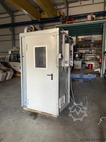 Farbnebelabsaugwand mit Spritzgerät unbekannt 