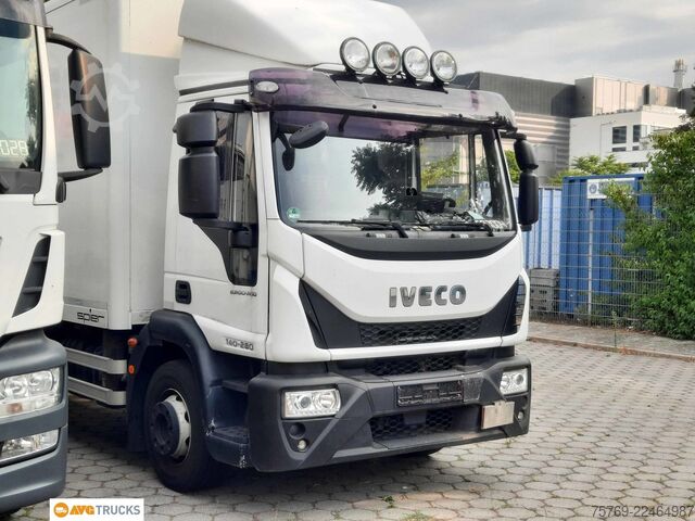 Box truck IVECO ML 140 E 28 Koffer 7,3 m LBW 1,5 t AHK 3-Sitzer
