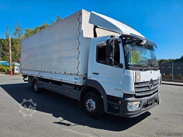 LKW mit Pritsche & Plane MERCEDES-BENZ Atego 12-24 PL-SP- Blatt/Luft- Klima- LBW
