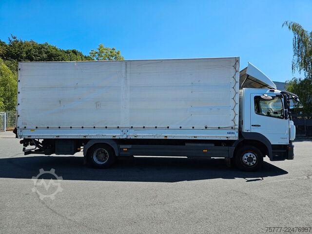 LKW mit Pritsche & Plane MERCEDES-BENZ Atego 12-24 PL-SP- Blatt/Luft- Klima- LBW