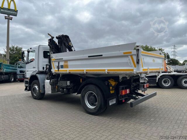 Dreiseitenkipper LKW MERCEDES-BENZ Axor 1826 K 4x2 2-Achs Kipper Kran Greiferst. de