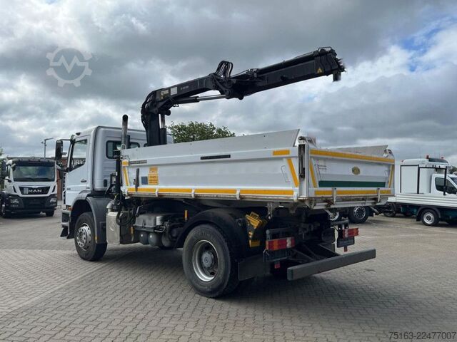 Kipper LKW MERCEDES-BENZ Axor 1826 K 4x2 2-Achs Kipper Kran Greiferst. de