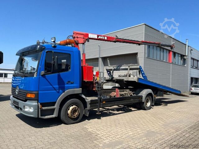 Autokran MERCEDES-BENZ Atego 1218 L Pritsche Kran Verschiebepl.+Brille