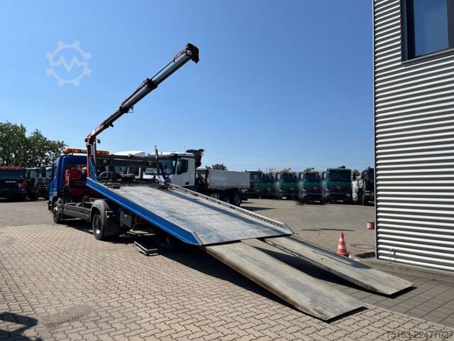 Abschleppwagen LKW MERCEDES-BENZ Atego 1218 L Pritsche Kran Verschiebepl.+Brille