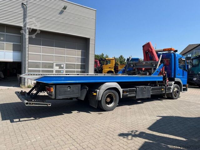 Abschleppwagen LKW MERCEDES-BENZ Atego 1218 L Pritsche Kran Verschiebepl.+Brille