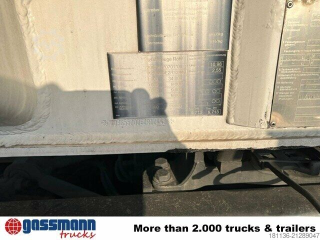 Tankauflieger Rohr TAL 44.0 / 22-27, 39.000l, 4 Kammern,